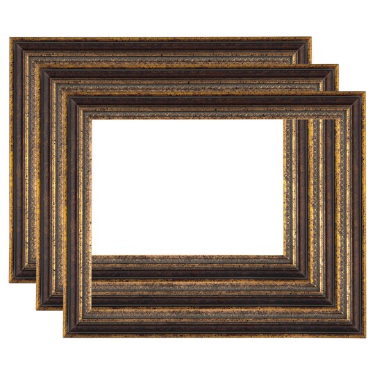 Imperial Frames Stratford Collection Antique Bronze Neoclassical Wood Frame, Hand-Finished, Museum-Quality Open Back Frame for 3/4 Deep Canvas & Panels